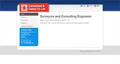 Desktop Screenshot of carmichaelandclarke.com