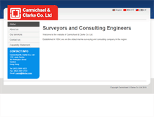 Tablet Screenshot of carmichaelandclarke.com